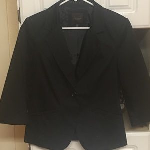 Dress blazer, black.